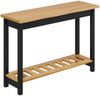 VidaXL Konsolentisch mit Regal EKAI Schwarz 112 x 35 x 76 cm 42037017 Bild 2