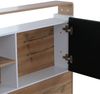 Queen Size Bett HWC-P43, Doppelbett Bettgestell mit Lattenrost, MDF 160x200cm ~ Wotan-Eiche-Optik, weiß Bild 5