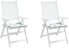 vidaXL Stuhlkissen 2 Stk. Blattmuster 40x40x4 cm Stoff 361020 Bild 4