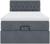 vidaXL Ottoman-Bett mit Matratze Dunkelgrau 90x190 cm Samt 3311814 Bild 5