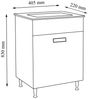 VCM Silora 918724 H. 83 x B. 41 x T. 22 cm Bild 3