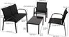 Lounge Set ARONA 4-teilig, Metall + Kunstgewebe schwarz Bild 4