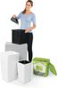 LECHUZA-Pflanzgefäß CUBICO Premium 30 Weiß Hochglanz | Pflanzgefäß mit Bewässerungssystem, Wasserstandsanzeiger und Pflanzeinsatz | Hochglanz-Oberfläche | 29,5 x 29,5 x 56,5 cm | 18181 Bild 4