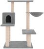 vidaXL Kratzbaum mit Sisal-Kratzsäulen Hellgrau 82,5 cm 172386 Bild 3