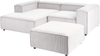 Modul Ecksofa 3-Sitzer ARDAL Cord Cremeweiß mit Ottomane rechtsseitig Bild 5