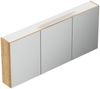 Spiegelschrank 140cm inkl. Design LED-Lampe und Glasböden eiche gold : Eiche Gold Bild 4