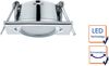 Eckiger LED Einbaustrahler RILA schwenkbar Chrom glänzend 5 Watt Bild 3