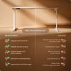 Desktronic HomeOne Elektrisch höhenverstellbarer Schreibtisch 160x80cm Weiß/Weiß mit Memory-Funktion, Anti-Kollisions Technologie, USB-A und USB-C-Ladeanschlüssen Bild 5