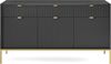 AX LIVING Sideboard mit Schubladen Eternas KSZ154 - 154 cm Breite, Schwarz Bild 5