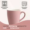 matches21 HOME & HOBBY Tasse Kaffeetassen 6er Set aus Keramik 340ml, Teetassen in Altrosa, 6-tlg, Keramik, Moderne Kaffeebecher Spülmaschinenfest & Mikrowellengeeignet Bild 3
