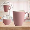 matches21 HOME & HOBBY Tasse Kaffeetassen 6er Set aus Keramik 340ml, Teetassen in Altrosa, 6-tlg, Keramik, Moderne Kaffeebecher Spülmaschinenfest & Mikrowellengeeignet Bild 4