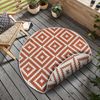 OTTO home Teppich Ronda Wendeteppich, rund, Höhe: 5 mm, Sisal-Optik, Flachgewebe, In- und Outdoor, geometrisches Boho Design Bild 5