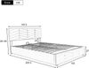 Merax Hydraulisches Polsterbett 140x200 Stauraumbett Doppelbett aus Samt mit Höhenverstellbares Kopfteil & Lattenrost Beige Bild 2
