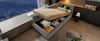 Polsterbett 90×190 cm mit hydraulischem Bettkasten, USB-C und Leselicht, Grau Bild 3