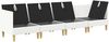vidaXL Wohnzimmergarnitur mit Kissen mit Speicher 4 pcs Weiß Stoff 3413719 Bild 4