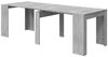 Kulissen-Esstisch >EXTENSIBLE< ausziehbar bis 237cm, Zementgrau Dekor - 90/237x78x51 (BxHxT) Bild 5