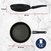 MEISTERKOCH Bratpfanne 24 cm Induktion, Antihaft, abnehmbarer Griff, 1,8l Volumen | Made in Germany | Profi-Pfanne aus Alu mit 4-lagiger Titanium-Versiegelung | spülmaschinengeeignet Bild 2