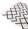 Teppich Baumwolle beige schwarz 160 x 230 cm geometrisches Muster Kurzflor ELDES Bild 4