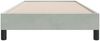 vidaXL Boxspringbett ohne Matratze Hellgrau 80x210 cm Samt 3315801 Bild 5