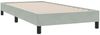 vidaXL Boxspringbett ohne Matratze Hellgrau 80x210 cm Samt 3315801 Bild 3