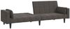 vidaXL Schlafsofa 2-Sitzer mit 2 Kissen Dunkelgrau Samt 375848 Bild 4