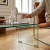 Couchtisch Väsas 90 x 45 x 35 cm gehärtetes Glas Transparent [en. casa] Bild 5