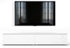 AX LIVING Lowboard TV Kommode 2x100 Barvo Weiß Matt/Hochglanz Stehend Bild 3