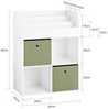 SoBuy KMB79-W Kinderregal, MDF, Lackiert, Weiß, 60 x 80 x 34 cm Bild 3