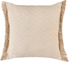 Kissen 2er Set Geometrisches Muster LONAR Bouclé 45 x 45 cm Sandbeige Bild 4