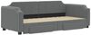 vidaXL Tagesbett Ausziehbar mit Schubladen Dunkelgrau 90x190 cm Stoff 3197681 Bild 3