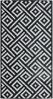 vidaXL Outdoor-Teppich ARAKIL Weiß und Schwarz 80x150 cm PP 368571 Bild 2