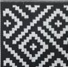 vidaXL Outdoor-Teppich ARAKIL Weiß und Schwarz 80x150 cm PP 368571 Bild 4