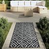 vidaXL Outdoor-Teppich ARAKIL Weiß und Schwarz 80x150 cm PP 368571 Bild 3