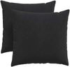vidaXL Sofakissen 2 Stück Schwarz 45 x 45 cm Cordstoff 42013934 Bild 2