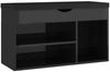 vidaXL Schuhbank mit Kissen Hochglanz-Schwarz 80x30x47cm Holzwerkstoff 326766 Bild 2