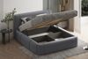 Polsterbett OLAF 140x200 mit Matratze, Bettkasten und Lattenrost. Farbe: VELUTTO 18 Bild 3