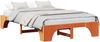 vidaXL Bettrahmen Wachsbraun 135 x 190 cm Massives Kiefernholz 872955 Bild 2