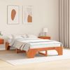 vidaXL Bettrahmen Wachsbraun 135 x 190 cm Massives Kiefernholz 872955 Bild 3