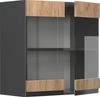 Küchenglasschrank R-Line Goldkraft Eiche 60 cm J-Shape Vicco Bild 4