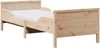 vidaXL Bettrahmen mit ausziehbarem Matratze Braun 80 x 200 cm 3385943 Bild 2