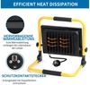 Aigostar LED Baustrahler LED Baustrahler 100W 8800LM, LED Arbeitsleuchte mit Stecker, 6500K, LED fest integriert Bild 2