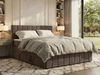 Doppelbett, Boxspringbett mit Stauraum ALVER KING DUO, Polsterbett mit 7-Zonen-Multipocket-Kern H4, Topper Visco, Boxspringbett mit 2 Bettkästen - Braun Velvet Bild 1