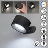 FHL easy 830048 LED Akku Wandleuchte Magnetics rund schwarz matt CCT dimmbar Bild 5