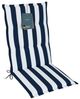 LILENO HOME Hochlehnerauflage Gartenstuhl Auflage, bequeme Sitzauflage für Gartenmöbel, Stuhlkissen, (1 St, 1er Set), Polsterauflage Blockstreifen Blau, Sitzpolster für Klappstühle Bild 4