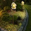 2x LED Solar-Steckleuchte, Blumen Design, silber, H 75 cm Bild 4
