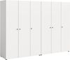 Home affaire Kleiderschrank BILLINGS, Schlafzimmerschrank, Schrank, Garderobenschrank (OTTO BESTSELLER, Garderobe & Schlafzimmer) Breite 240cm, weiß, 6-türig, inkl. 2 Kleiderstangen und 8 Ablageböden Bild 2