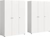Home affaire Kleiderschrank BILLINGS, Schlafzimmerschrank, Schrank, Garderobenschrank (OTTO BESTSELLER, Garderobe & Schlafzimmer) Breite 240cm, weiß, 6-türig, inkl. 2 Kleiderstangen und 8 Ablageböden Bild 3