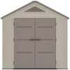 Vente-unique - ANTEVA Gartenhaus Harz BraunBeige - B 369 cm x H 242 cm x L 237 cm Bild 2