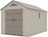 Vente-unique - ANTEVA Gartenhaus Harz BraunBeige - B 369 cm x H 242 cm x L 237 cm Bild 3