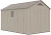 Vente-unique - ANTEVA Gartenhaus Harz BraunBeige - B 369 cm x H 242 cm x L 237 cm Bild 4